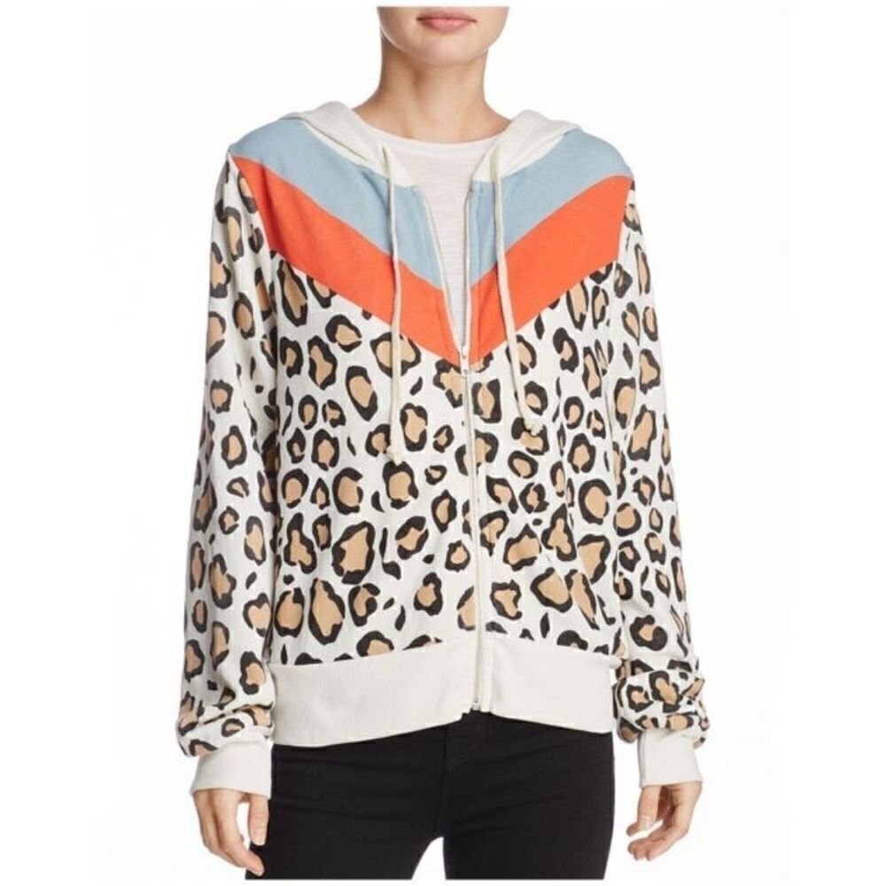 Wildfox Couture Leopard Print Hoodie Hellcat Presc